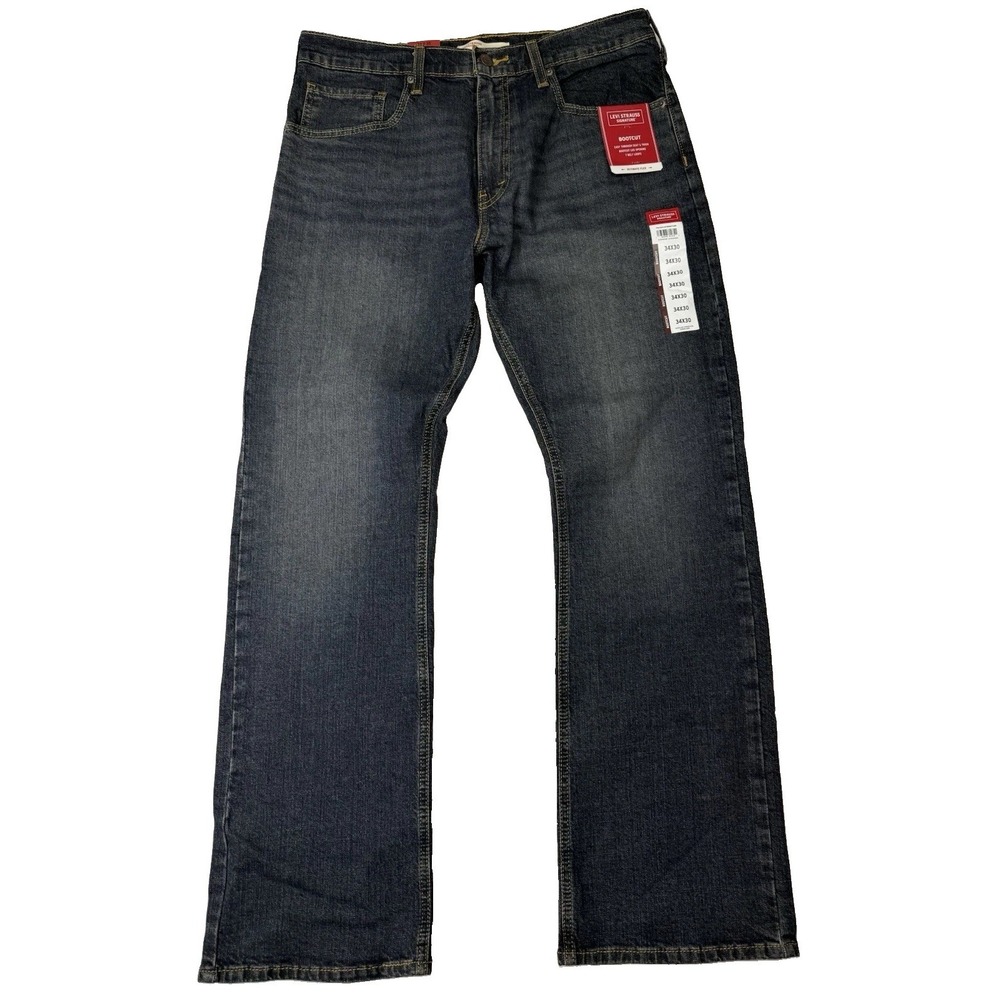 NWT Levis Strauss Men's Signature Bootcut Blue Jeans Ultimate Flex 34X30
